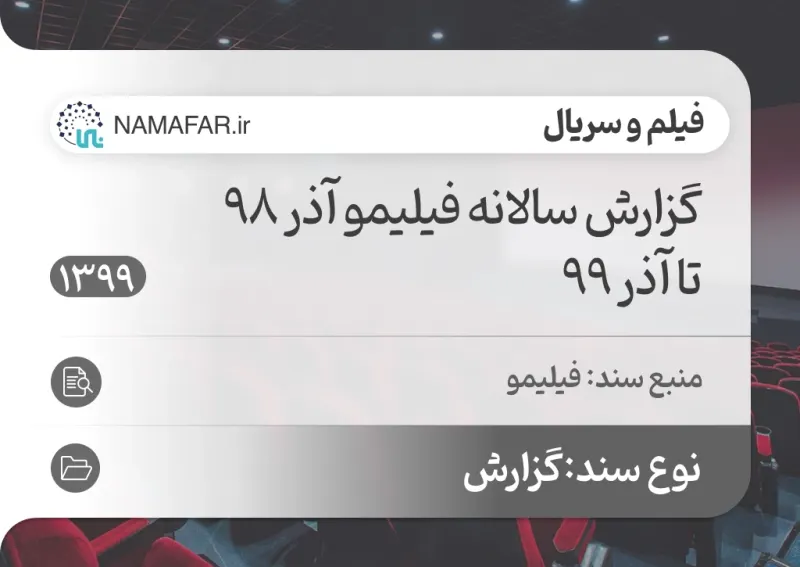 التقرير السنوي لفيليمو (Filimo) في إيران من آذر (نوفمبر–ديسمبر) 98 إلى آذر 99 (1398–1399 هـ.ش / 2019–2021)