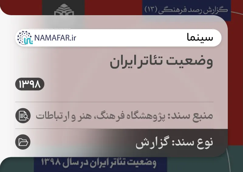 وضع المسرح في إيران