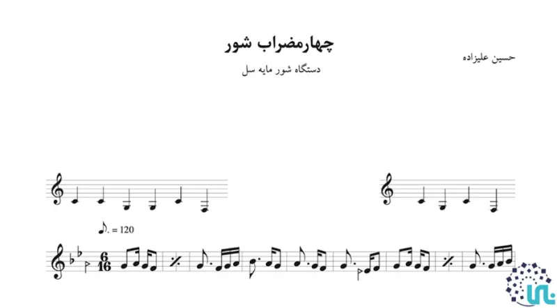Plectrum patterns of Dastgah-e Shur