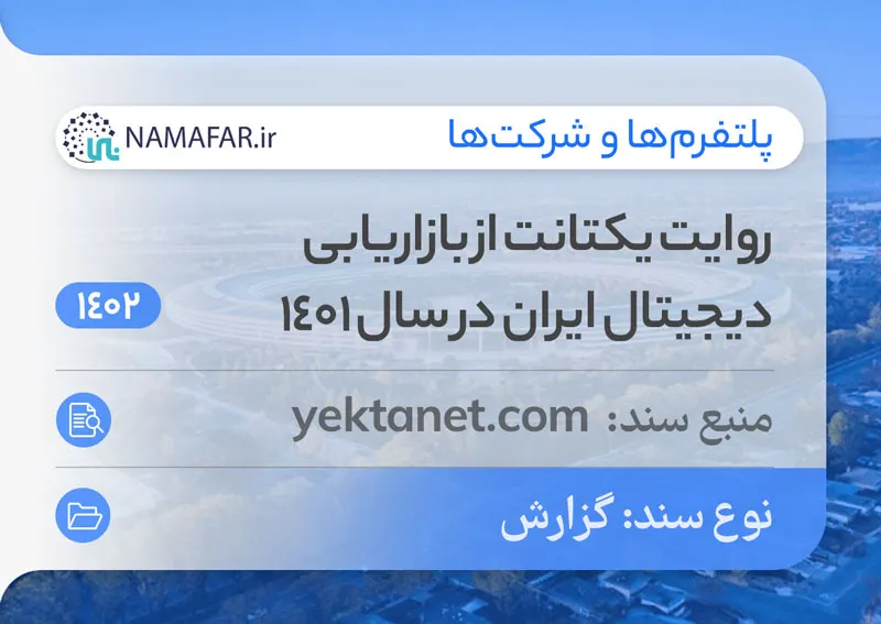 Yektanet's account of digital marketing in Iran, 1401 (2022/23)