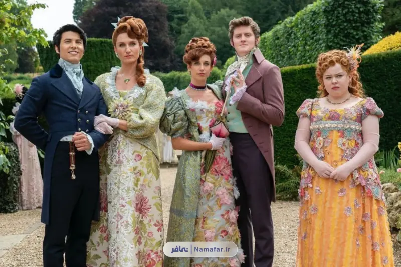 The clothing known as the Regency style in the second season of the Bridgerton series